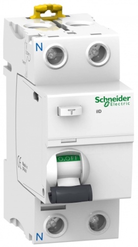 Выключатель дифференциальный (УЗО) ilD 2п 100А 300мА-S тип AC | код. A9R15291 | Schneider Electric